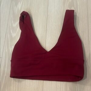Lululemon Athletica Deep Red Sports Bra